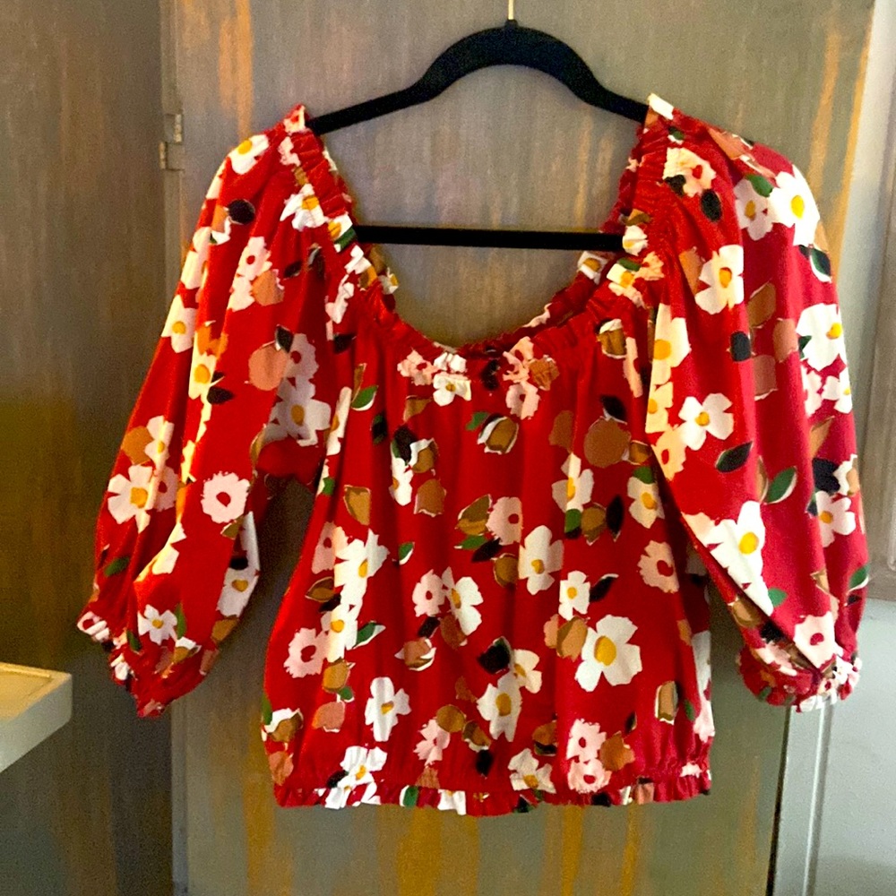 Off the shoulder Kate Spade Top